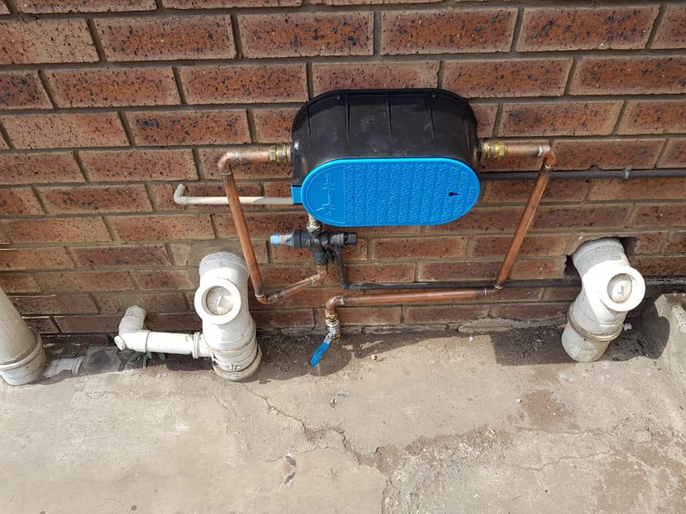 Water meter installation on a property